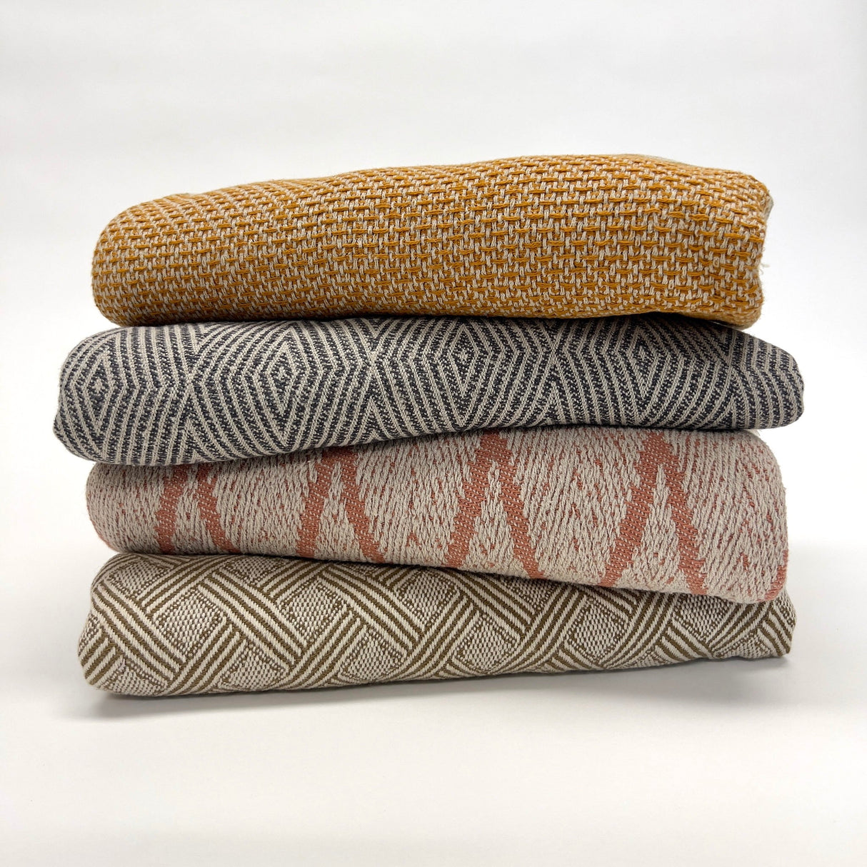 Fahri Zig Zag Pattern Turkish Throw Blanket