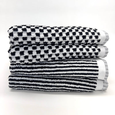Ruth Dots Turkish Bath Towel With Finished Edge