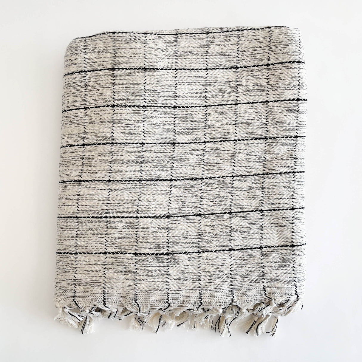 Naz | 100% Turkish Cotton XL Throw Blanket - The Loomia