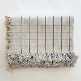 Naz | 100% Turkish Cotton XL Throw Blanket - The Loomia