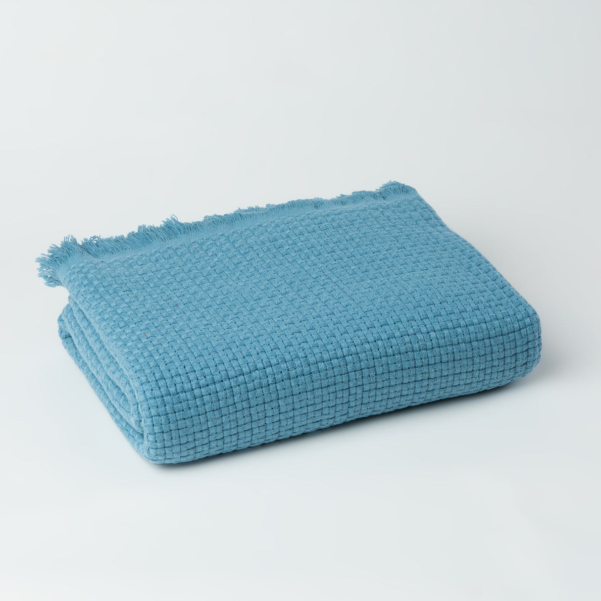 Baran Box Weave Throw Blanket - 100% Turkish Cotton