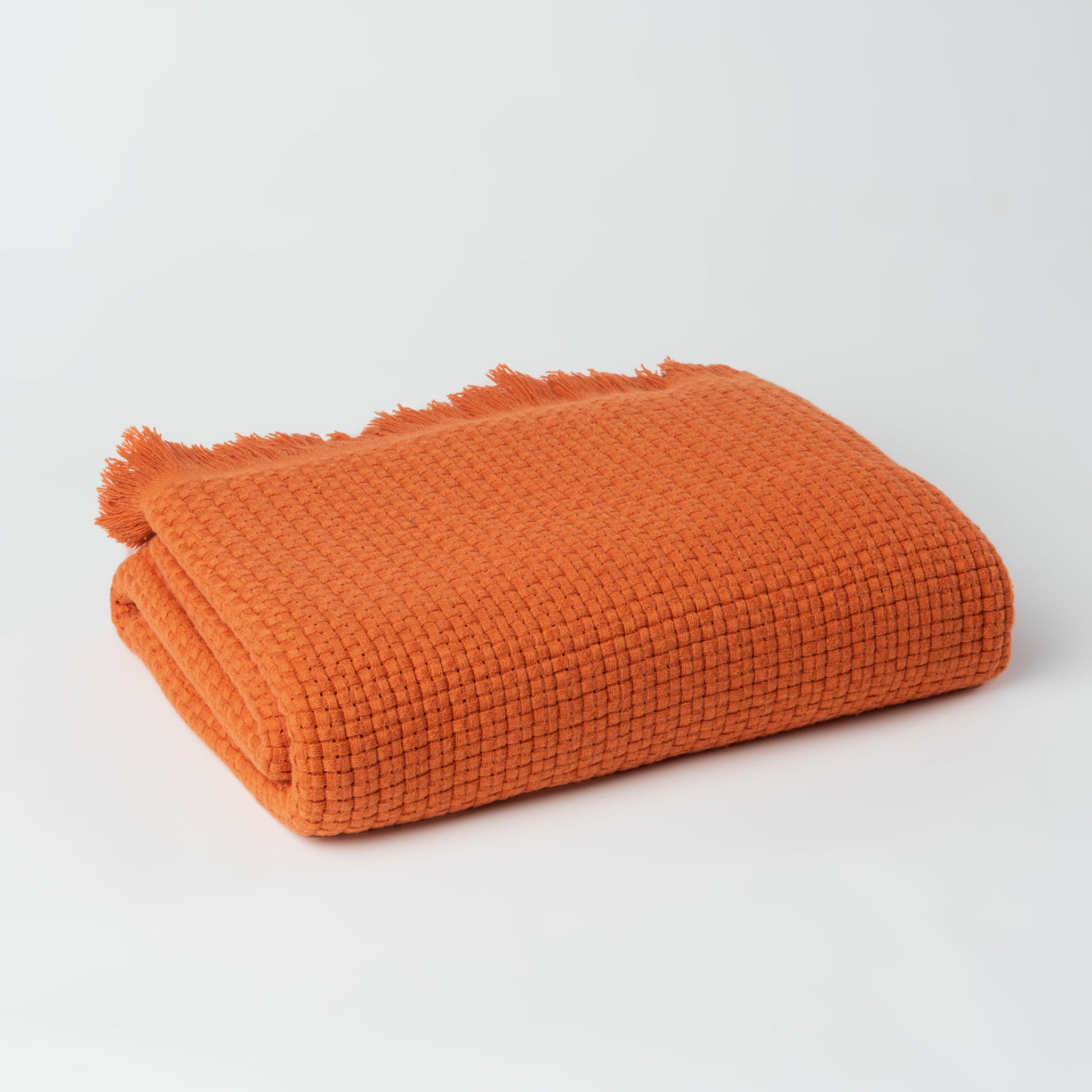 Baran Box Weave Throw Blanket - 100% Turkish Cotton