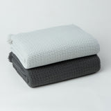Baran Box Weave Throw Blanket - 100% Turkish Cotton