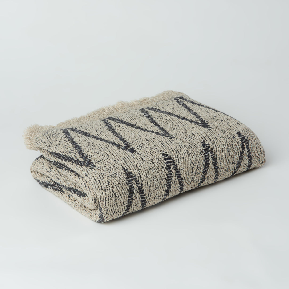 Fahri Zig Zag Pattern Turkish Throw Blanket