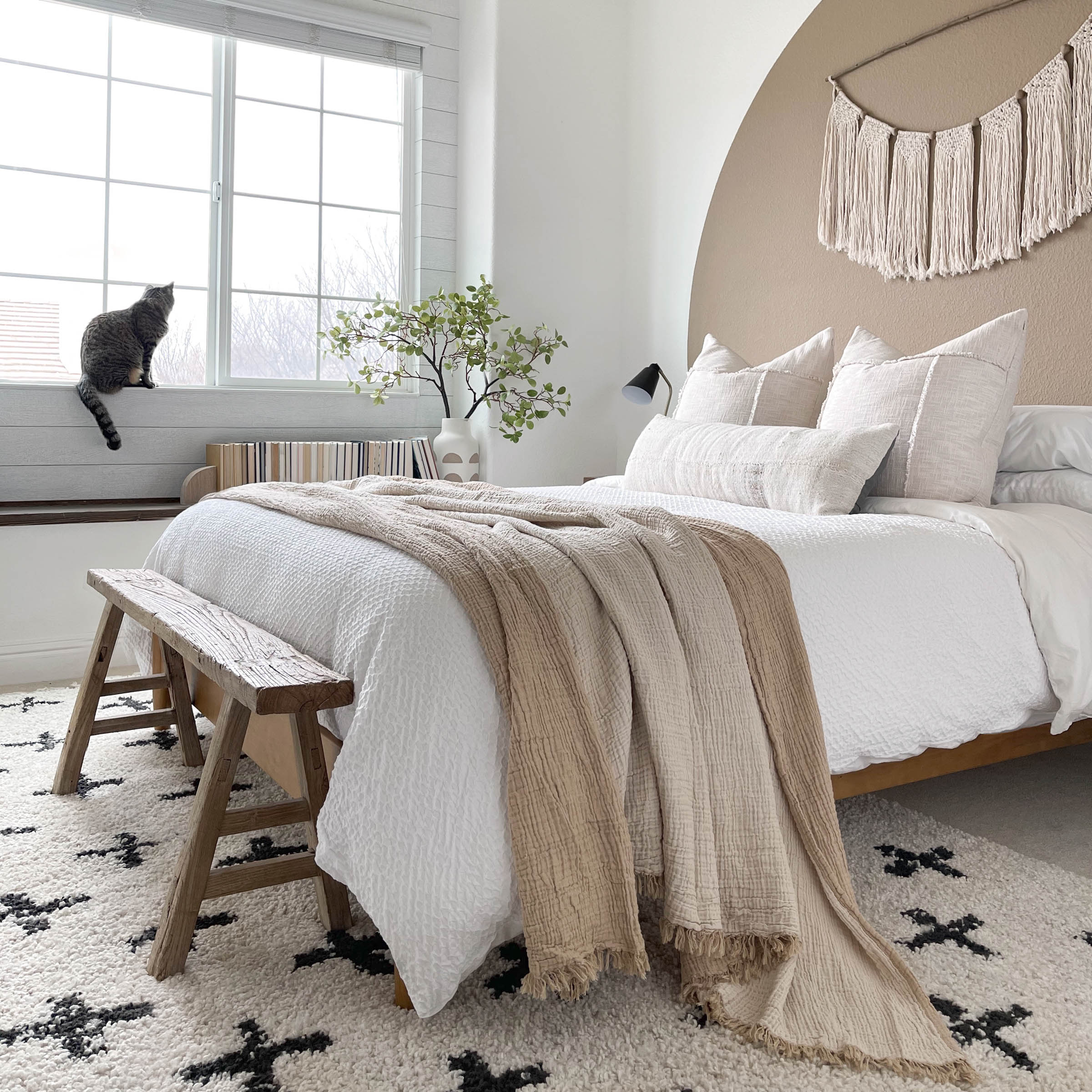 Joy | Four Layered Crinkle Muslin Bed Cover