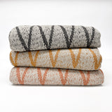 Fahri Zig Zag Pattern Turkish Throw Blanket