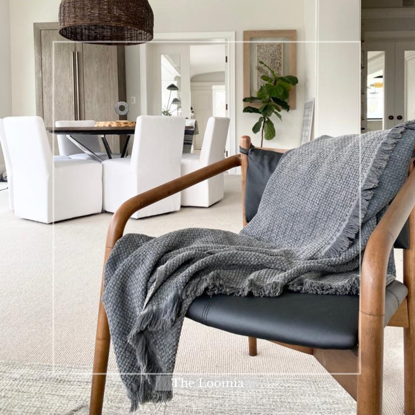 Arya | Stonewashed 100% Cotton Throw Blanket - The Loomia