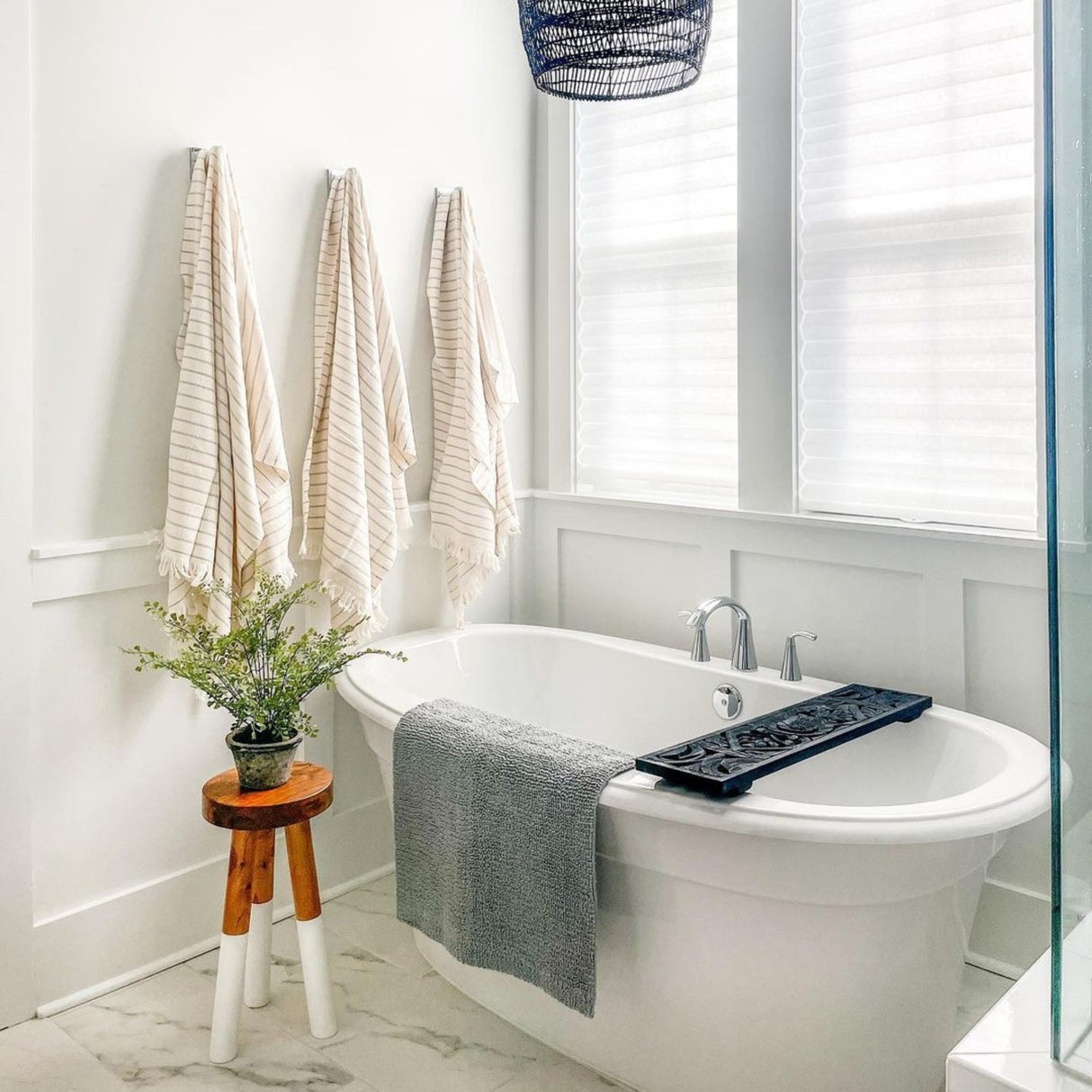 New Version | Deniz 100% Bamboo-Cotton Turkish Hand and Kitchen Towel