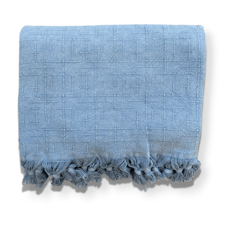 Kimi Stonewashed 100% Turkish Cotton Throw-Blanket