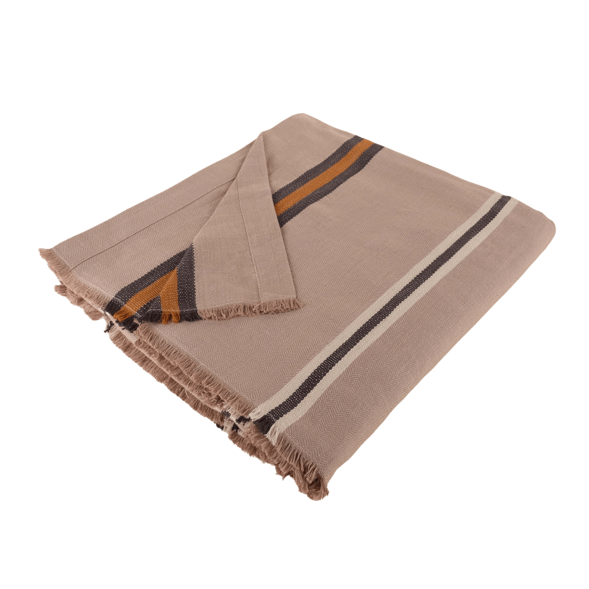 Nilay Cotton and Linen Turkish Throw Blanket