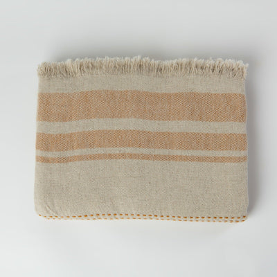 The Aras Linen Throw Blanket