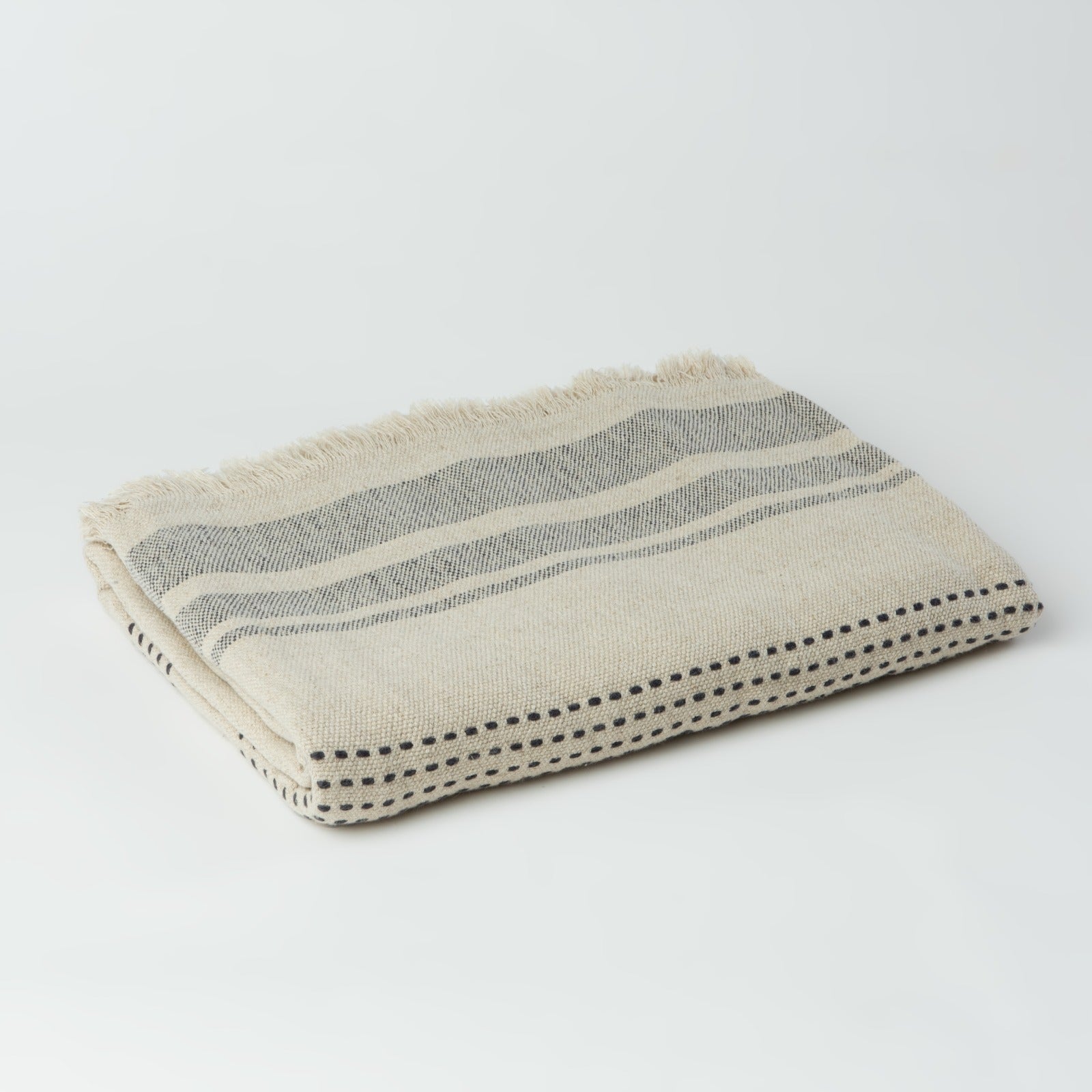 The Aras Linen Throw Blanket