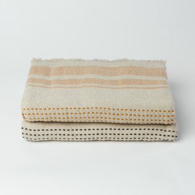 The Aras Linen Throw Blanket