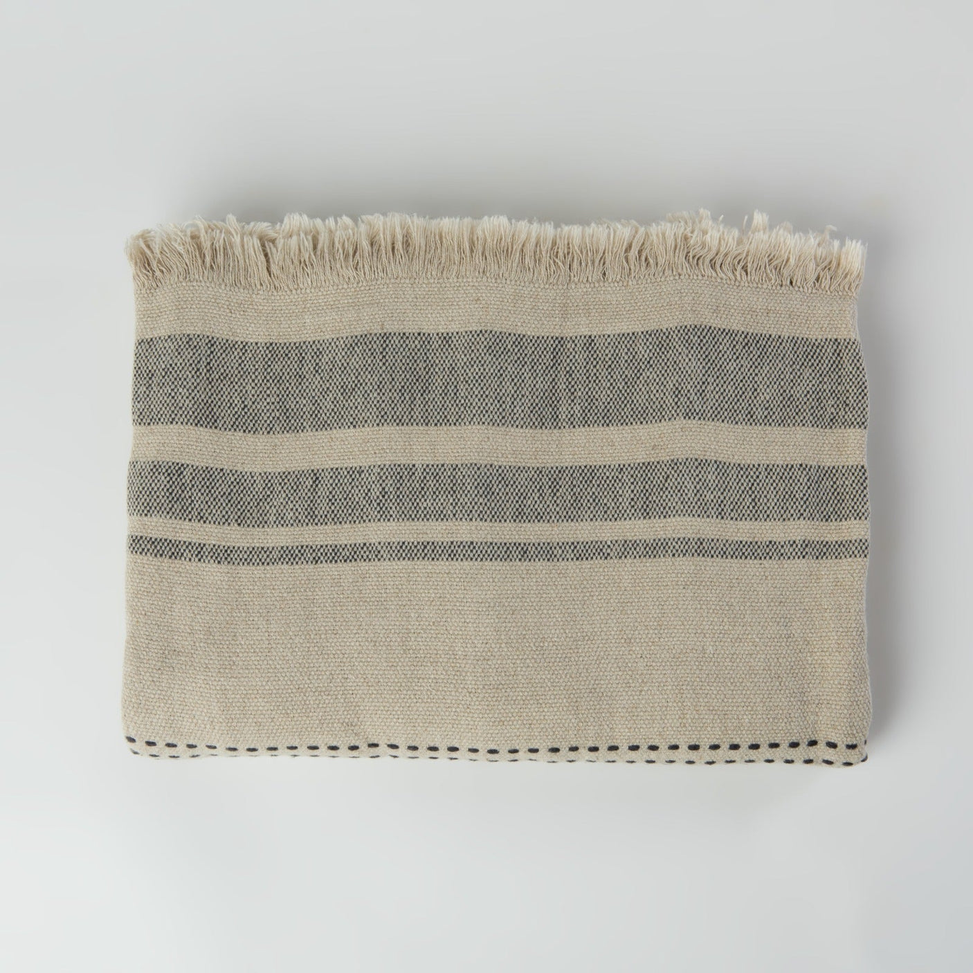 The Aras Linen Throw Blanket