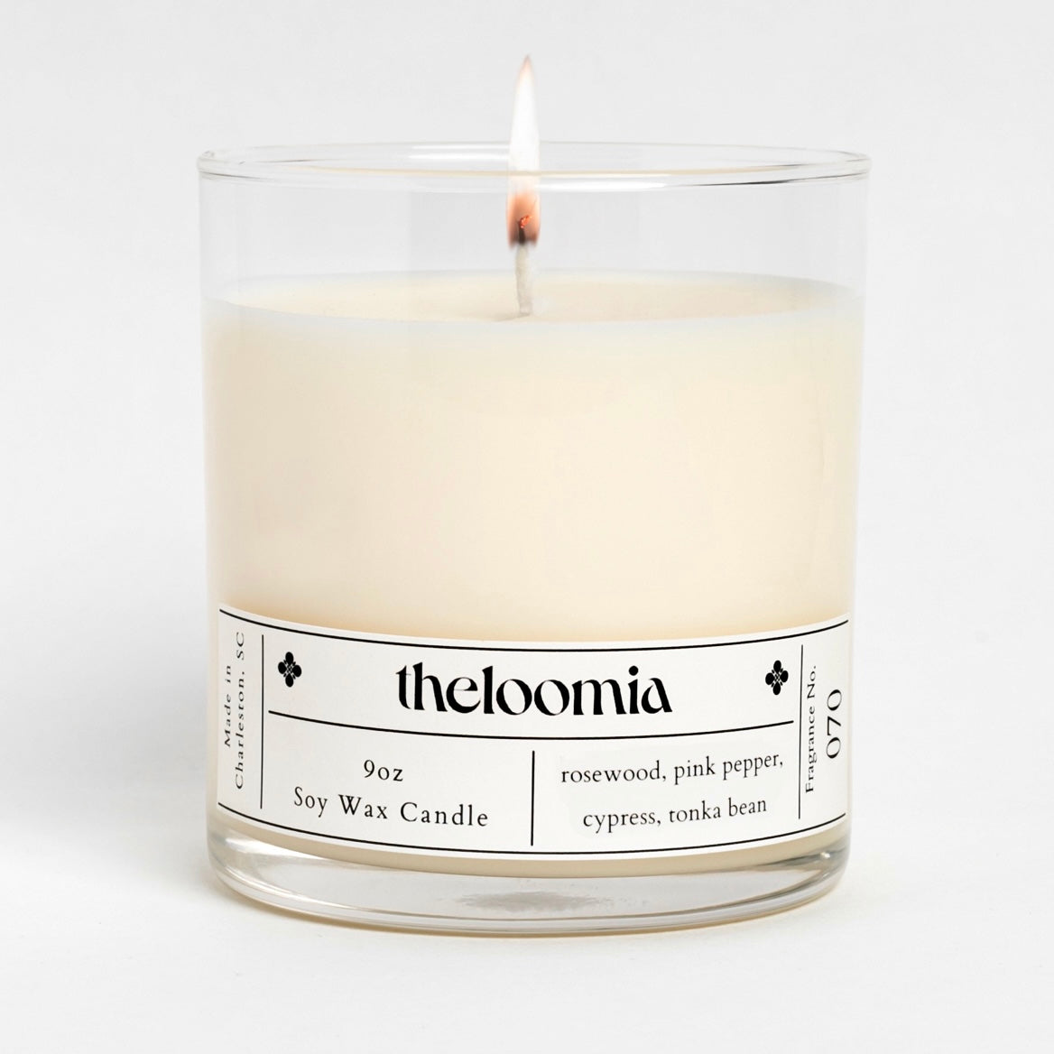No.70 Rosewood, Pink Pepper, Cypress, Tonka Bean Soy Candle