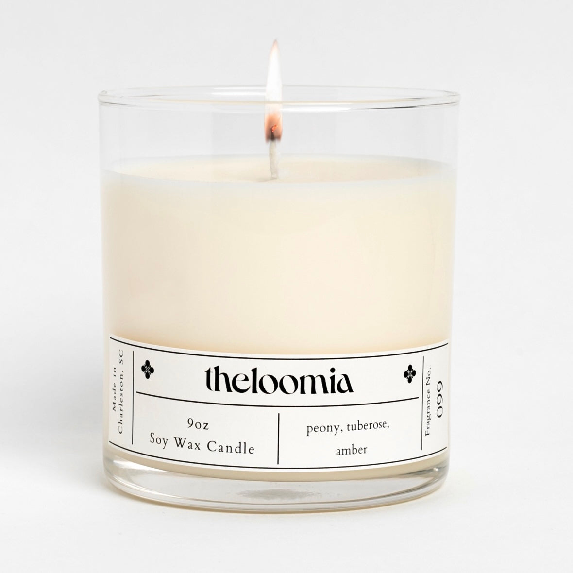 No.99 Peony, Tuberose, Amber Soy Candle