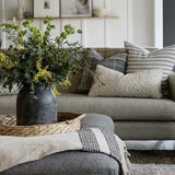 Farida | Linen and Turkish Cotton Throw Blanket - The Loomia