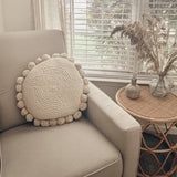 Stacey Round Throw Pillow - The Loomia