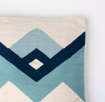 Kalan Handwoven Blue Pillow