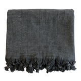 Kimi Stonewashed 100% Turkish Cotton Throw-Blanket
