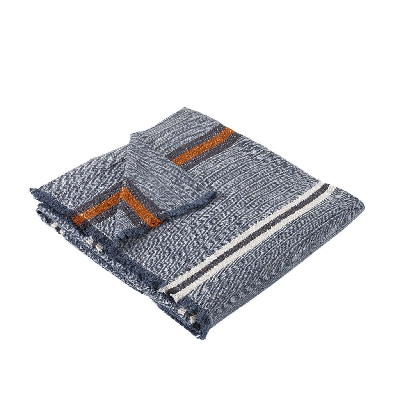 Nilay Cotton and Linen Turkish Throw Blanket