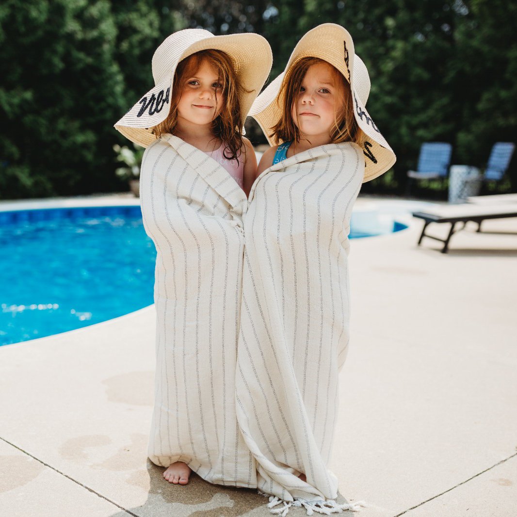 Deniz 100% Turkish Cotton Towel - The Loomia