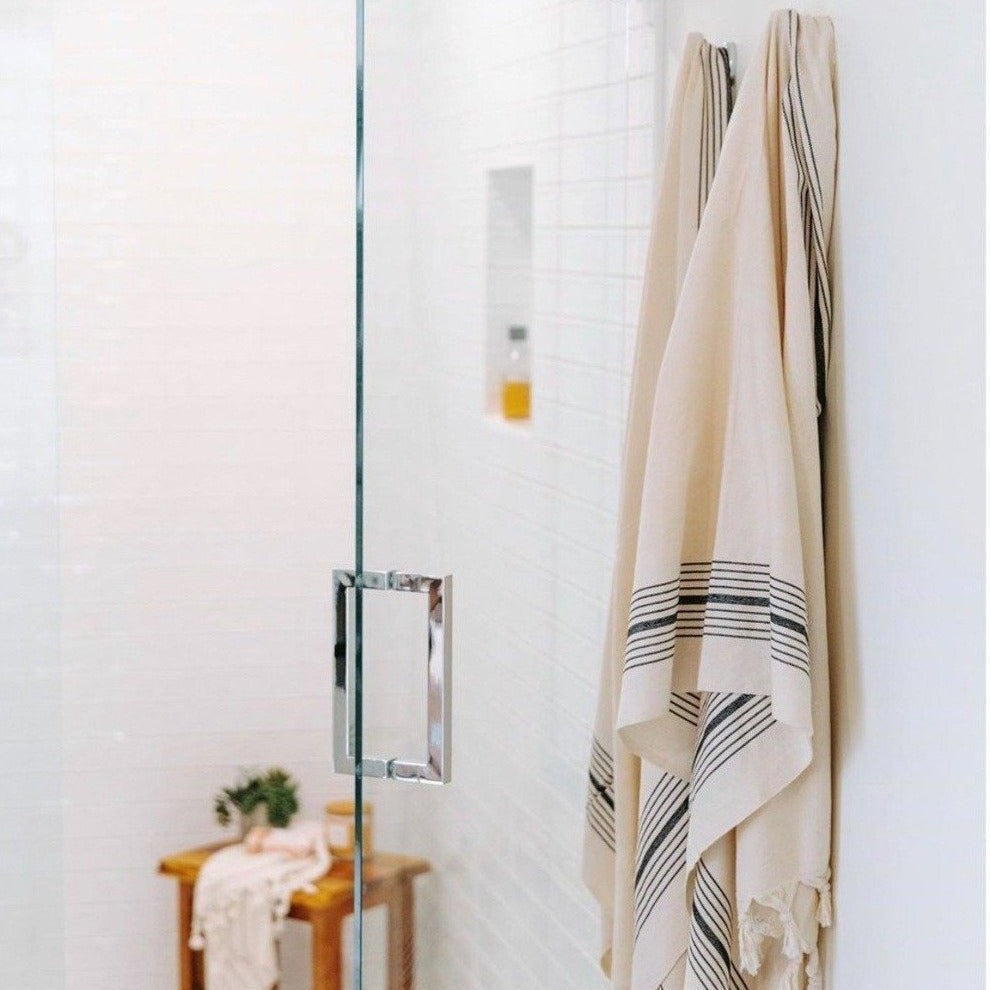 Zebrine Bamboo & Cotton Blend Towels - The Loomia
